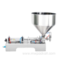 wholesale Stainless steel viscous peanut paste filling machine /semi-auto double head liquid machine